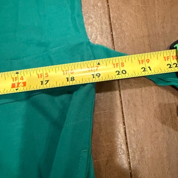 J. Jill Button-Front Midi Dress SZ L; Tie at waist in front or back 20" P2P - Picture 6 of 13